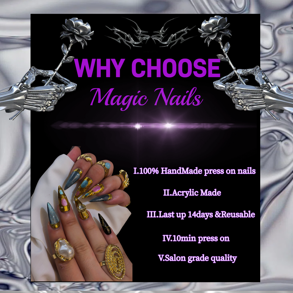 Charming Yellow-Magic Nails handmade acrylic Short square shape press on nails